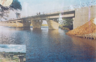 Bridge across Manjara River at Latur