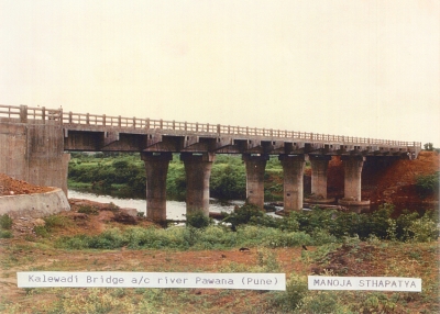 Bridge across Pawana River at Kalewadi