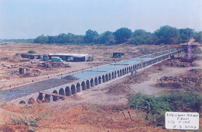 Bridge across River Godavari near Apegaon