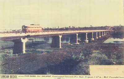 Bridge across River Bhima near Sangam